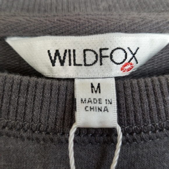 Wildfox Easy Does It Swestshirt Medium NWT - Picture 5 of 5